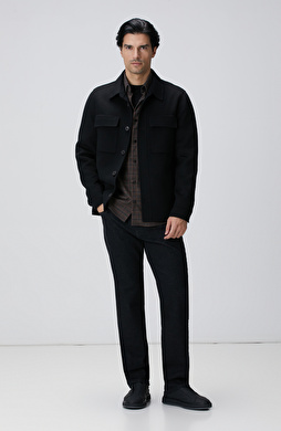 Siyah Cashmere Touch Denim Pantolon