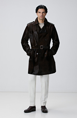 Kırık Beyaz Yün Karışımlı Pantolon