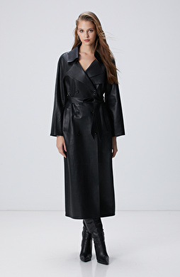 Siyah Deri Pardösü