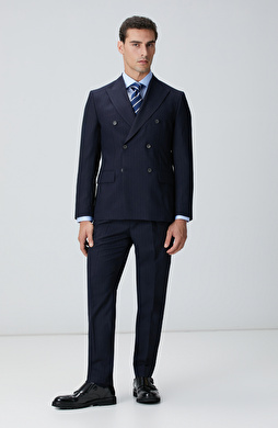 Lacivert Yün Takım Elbise