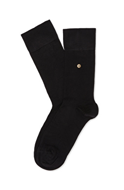 Siyah Erkek Bambu Soket Çorap