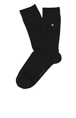 Siyah Çizgi Desenli Erkek Soket Çorap