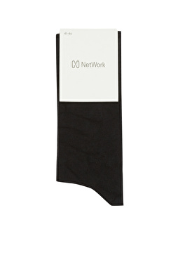 Siyah Kaşmir Karışımlı Erkek Çorap