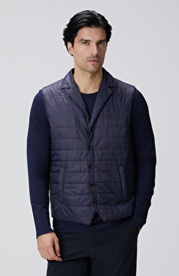 Lacivert Puffer Casual Yelek Lacivert Puffer Casual Yelek