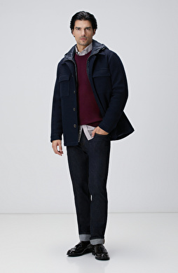 Lacivert Denim Pantolon Lacivert Denim Pantolon