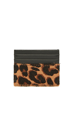 Siyah Kadın Deri Kartlık