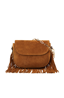 Taba Püsküllü Kadın Süet Çanta Taba Püsküllü Kadın Süet Çanta