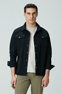 Lacivert Dış Gömlek