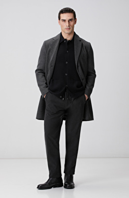 Antrasit Kadife Fitilli Jogger Pantolon