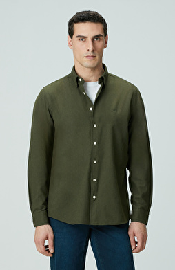 Haki Flanel Cotton Gömlek