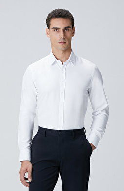 Beyaz Slim Fit Gömlek