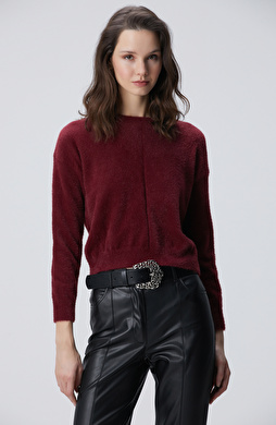 Bordo Sakal İp Basic Kazak