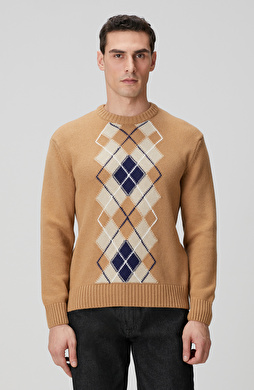 Camel Yün Karışımlı Kazak Camel Yün Karışımlı Kazak