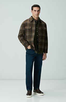 Lacivert Örme Denim Pantolon