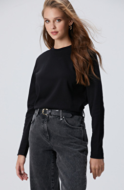 Siyah Basic Sweatshirt Siyah Basic Sweatshirt