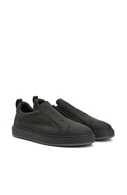 Siyah Erkek Deri Sneaker