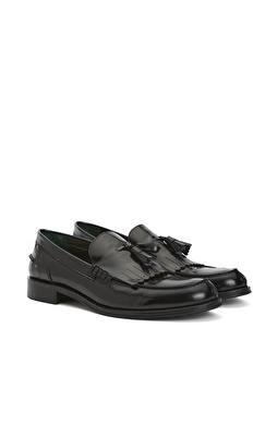 George Hogg for Siyah Erkek Deri Loafer