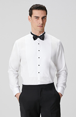 Non-Iron Beyaz Smokin Gömlek Non-Iron Beyaz Smokin Gömlek