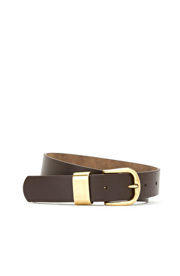 Kahverengi Kadın Deri Kemer