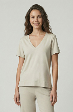 Taş Basic V Yaka Tshirt