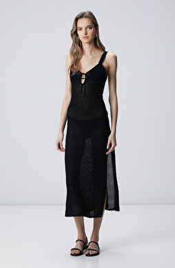 Black Knitwear Dress