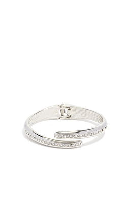 Silver Taşlı Kadın Metal Bilezik