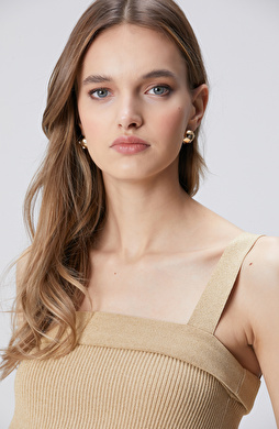 Gold Taşlı Kadın Mix Küpe