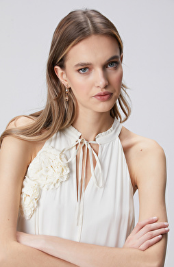 Gold Taşlı Kadın Küpe