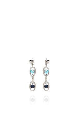 Silver Taşlı Kadın Küpe