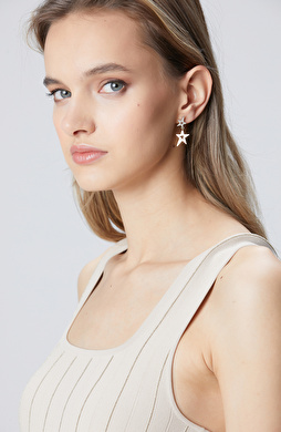 Silver Gold Kadın Küpe