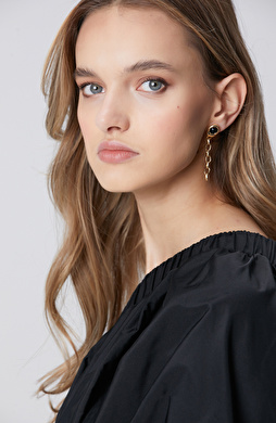 Gold Altın Rengi Sallantılı Kadın Küpe