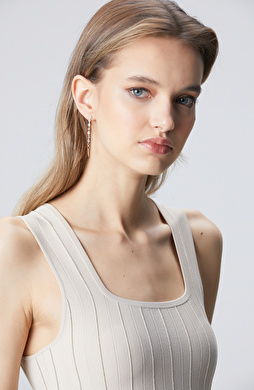 3lü Gold Altın Rengi Kadın Küpe Seti