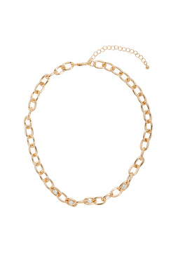 Gold Taşlı Kadın Zincir Kolye