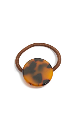 Kahverengi Lastikli Kadın Toka