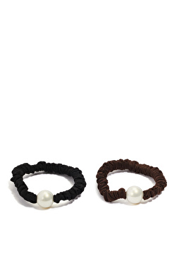 Siyah Kahverengi İkili Kadın Toka