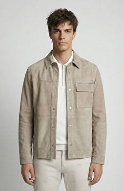 Vizon Süet Deri Mont