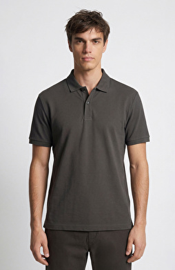 Haki Polo Yaka Pike T-shirt