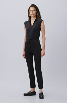 Siyah Smart Casual Pantolon