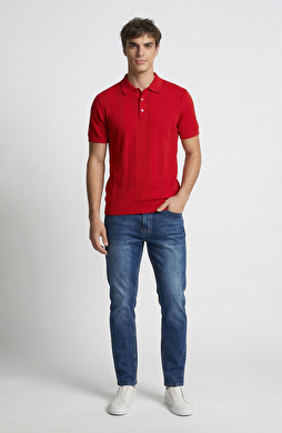 Slim Fit Lacivert 5 Cep Denim Pantolon