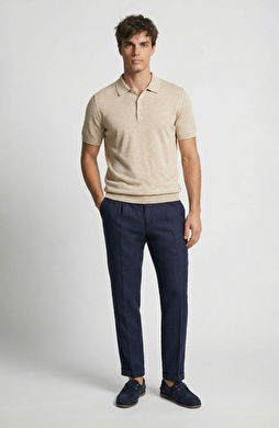 Lacivert Keten Jogger Pantolon