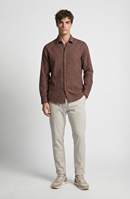 Taş Diyagonal Desenli Jogger Pantolon