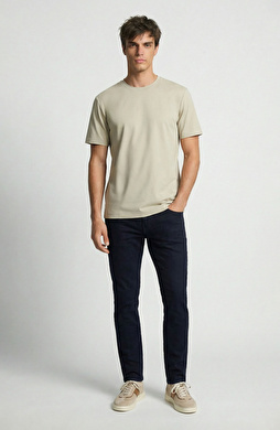 Koyu Lacivert Denim Pantolon