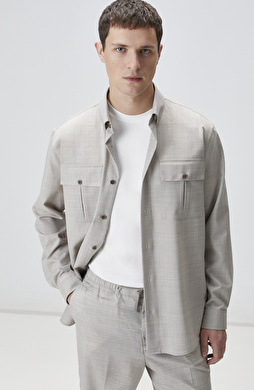 Limited Bej Yün Gömlek