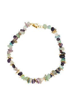 Renkli Doğal Taş Kadın Kolye