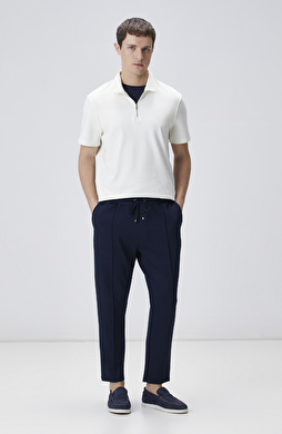 Lacivert Nervürlü Eşofman Altı