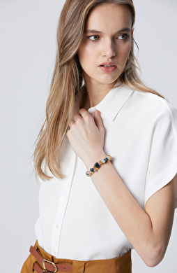 Renkli Doğal Taş Kadın Bileklik