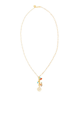 Gold Taşlı Kadın Uzun Kolye