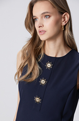 Silver Taşlı Kadın Halka Küpe