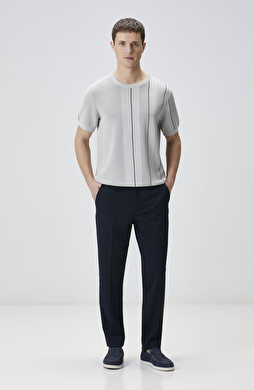 Lacivert Düz Dokuma Pantolon