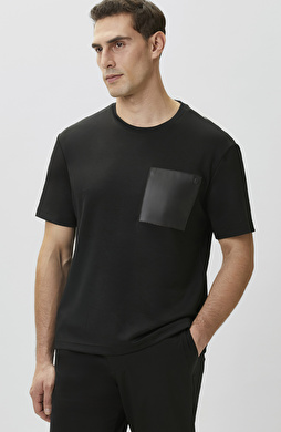 Comfort Fit Bordo Göğüs Cep Detaylı Sweatshirt